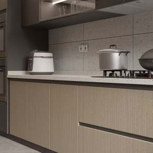 Luxury Ready Made Smart Cabinets With Island <b>Set</b> White Color Simple Kitchen Cabinet <b>Complete</b> <b>Sets</b> for Luxury Kitchen - Product Image 4