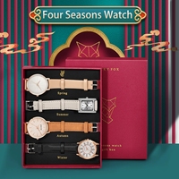 Ensemble de Montres Quartz de Luxe Tomi Luckyfox, Nouvelle Tendance, Cadeau d'Halloween et de Noël, Montres-Bracelets pour Filles, Montre Femme Reloj avec Boîte