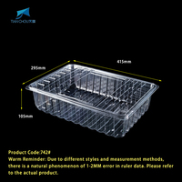Boîte à dessert avec couvercle transparent, épaisseur 0,3 mm, PET recyclable, boîte à pain pour la pâtisserie, gâteau, biscuit, boîte de présentation rectangulaire