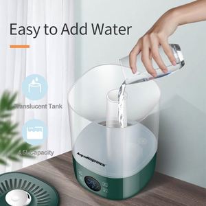 4.5L Large Capacity Ultrasonic Cool Mist Humidifier Quiet Adjustable Mist Smart-Touch Screen Air Humidifier for <b>Home</b> Desk - Product Image 4