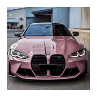 Nouvelle arrivée, film de protection de voiture en vinyle PET brillant, couleur lait rose, effet changement de couleur, OolongTea