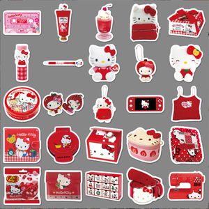 50 Pegatinas Estéticas <span class=keywords><strong>de</strong></span> Hello Kitty - Calcomanías <span class=keywords><strong>de</strong></span> Vinilo con Dibujos Rojos Kawaii <span class=keywords><strong>para</strong></span> Carcasas <span class=keywords><strong>de</strong></span> Teléfono, Pegatinas Personalizadas Estilo Instagram <span class=keywords><strong>para</strong></span> Chicas - Product Image 3