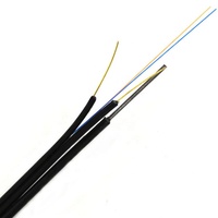 Rollo de Cable de Acometida FTTH de 1 Hilo de Fibra Óptica 1 Núcleo 2 Núcleos 4 Núcleos G652D G657A1 1km 2km