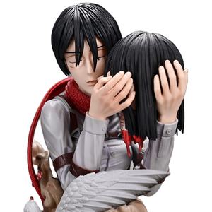 Produit de haute qualité Attaque des Titans Baiser de la <span class=keywords><strong>mort</strong></span> Eren Jager S'embrasser dans la tête Baiser Mikasa Ackerman Modèle Figurine d'anime Personnage de dessin animé - Product Image 1
