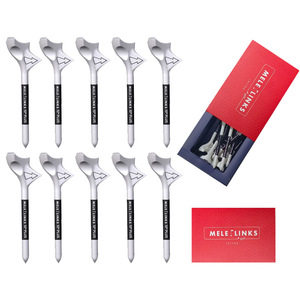 Camiseta de Golf oblicua de 10 grados en caja, 10 Uds., logotipo personalizado, enchufe de bandeja de Golf duradero que aumenta la resistencia de la distancia a los golpes - Product Image 3