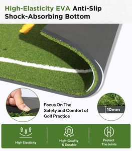 GP dual-turf cao su Golf đánh Mat 5x4ft với Swing Phạm vi dòng & lập trường hướng dẫn cho tất cả các Golf thủ - Product Image 5