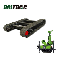 Châssis à chenilles hydraulique pour machine de forage, excavatrice, grue – Groupe de chenilles en caoutchouc, pièces de train de roulement