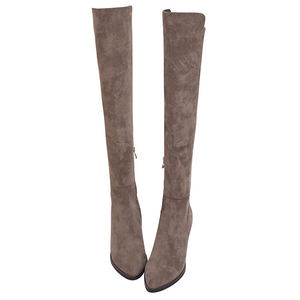 Fashion Pointed Knee High Boots with Block Heel - Product Image 1