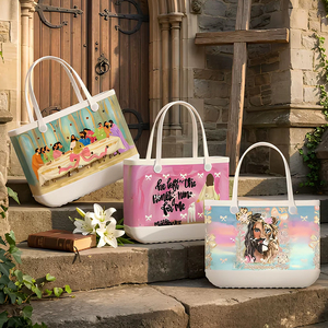 Bolsa de Mano de EVA Cristiana con Impresión UV Personalizada, Impermeable, de Gran Capacidad, para la Playa, con Temática Bíblica, para Regalo de Iglesia - Product Image 2