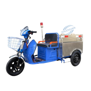 Tricycle électrique de collecte des déchets 48V, camion benne en acier inoxydable 400L avec autonomie de 30 km, charge utile de 100-200 kg et vitesse de 30 km/h - Product Image 6