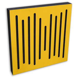 Panneau acoustique Keyhelm Wave Wood Painted, 12x12 pouces, MDF, design contemporain pour salon, absorption acoustique, garantie 2 ans, 0.5 - Product Image 1