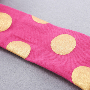 Artículos para bebé, diadema <span class=keywords><strong>de</strong></span> lunares con lazo para niña, diadema <span class=keywords><strong>de</strong></span> algodón estampada para bebé - Product Image 4