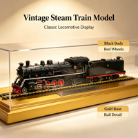 Modèle de locomotive à vapeur vintage pour exposition