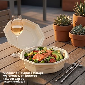 Contenants alimentaires jetables biodégradables de forme irrégulière 2000ml 2500ml Boîtes à emporter écologiques Modèle <span class=keywords><strong>LKB</strong></span> pour homard - Product Image 3