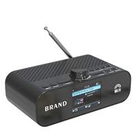 Radio Internet WiFi avec récepteur numérique FM sans fil, écran LCD, batterie 2000 mAh, fonction de banque d'alimentation et haut-parleur intégré pour la maison