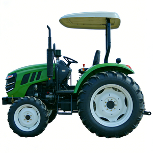 Tracteur agricole 4x4 noir à transmission par engrenages avec boîte de vitesses, niveau de sécurité élevé, machinerie agricole - Product Image 2