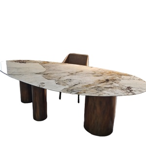 <strong>Modern</strong> Nordic Home <strong>Dining</strong> Room Table Set Irregular Marble Design For Hotel And Living Room Natural Stone Countertop - Product Image 6