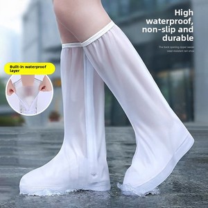 Couvre-chaussures imperméables haut de gamme, anti-éclaboussures, antidérapants, en PVC, pour le cyclisme, les voyages et le camping - Product Image 1