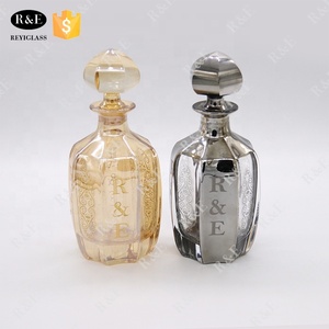 Ml 150ml Octágono attar botella de vidrio de perfume de recubrimiento de color botella decorativa - Product Image 5