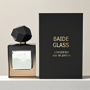 Wholesale Square Perfume <b>Spray</b> <b>Bottle</b> Clear Crimp <b>Empty</b> Pump Rectangle 30ml 50ml 100ml Glass Amber Perfume <b>Bottle</b> With Wood Lid - Product Image 2