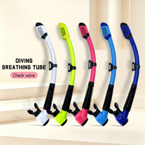 Tubo de Snorkel para Buceo en Aguas Poco Profundas, Boquilla de Silicona de Grado Alimenticio, Tubo de Respiración de PVC a Prueba de Fugas para <span class=keywords><strong>Entrenamiento</strong></span> de Natación - Product Image 1
