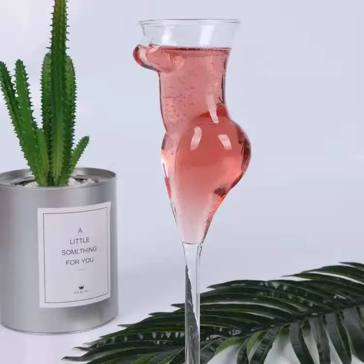 Креативной формы сексуальное женское тело форма стеклянная чашка 155 мл бар коктейльное бокал для вина ночной бар бокал для вина