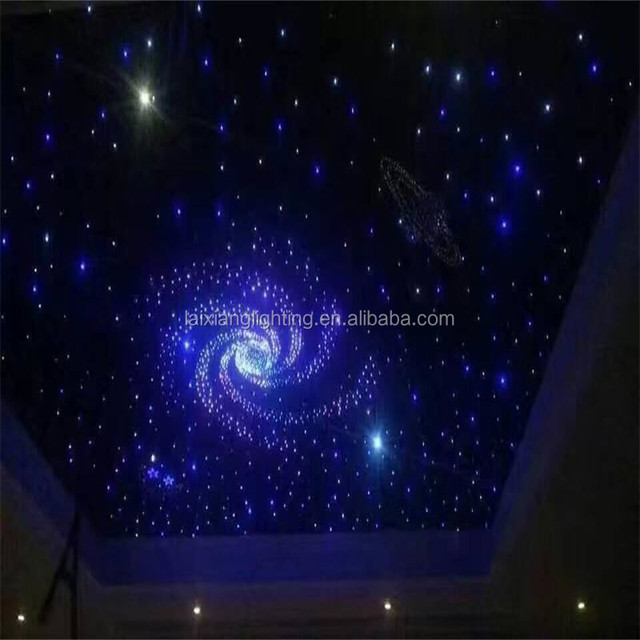 Custom Shooting Star Effect LED Star Celling Optic Fiber Light 16W  Starry Sky Ceiling Light Panels for Home Cinema Nightclub
