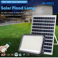Projecteur solaire LED du crépuscule à l'aube 60W 100W 150W 200W 300W 6000K avec détecteur de mouvement extérieur, lumière de sécurité IP65, télécommande