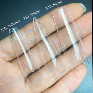 Pontas de unhas quadradas stiletto para unhas, caixa de proteção completa xxl para unhas postiças, 240 peças - Product Image 3