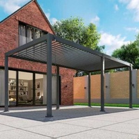 Kits de toit de pergola en aluminium de jardin approuvés CE Pergolas en PVC auvent à persiennes anti-rongeurs Nature's Arbours Couverture de patio Gazebo