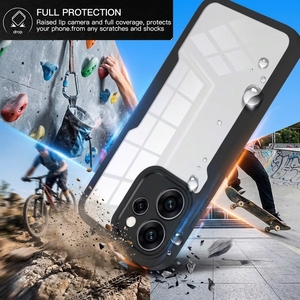 Capa Protetora Transparente 360 Graus para Telefone com Protetor de Tela Integrado Anti-queda Compatível com A6X <span class=keywords><strong>OPPO</strong></span> Reno15 - Product Image 5