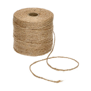 Cuerda de Yute Natural, Hilo de Fibra Cruda para Atar en el Jardín, Embalaje, Tejido Textil, Manualidades, Material Ecológico - Product Image 1
