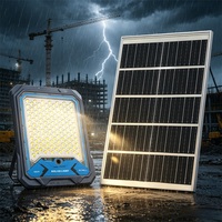 Lampu Sorot Tenaga Surya Aluminium dengan Kamera CCTV 4G WiFi Outdoor 600W 1000W IP66 Tahan Air Lampu LED Keamanan untuk Taman Parkir