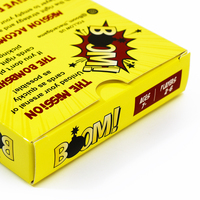 Jeu de cartes à jouer de divertissement de 93 cartes, format Bridge, en plastique pelliculé, avec impression personnalisée et boîte de rangement, pour soirées de jeux en famille