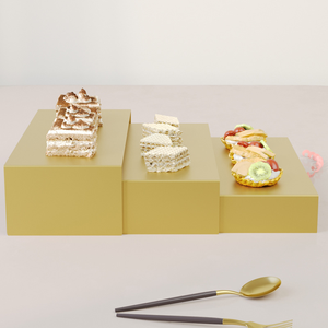 Rak <span class=keywords><strong>Display</strong></span> kue, 3 buah pak dekorasi meja makanan penutup nampan kue teh tinggi Tripod rak tampilan kue - Product Image 2