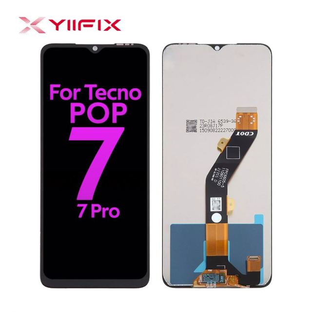 Original Mobile Phone LCDS for Tecno for Pop 7 BF6 Display Touch Screen Assembly With Dots Original Screen Replacement