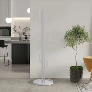 Perchero con Forma de <span class=keywords><strong>Cactus</strong></span> y Base Redonda, Estilo Italiano Minimalista, Organizador de Metal para Recibidor, Entrada, Hogar, Dormitorio, Oficina, Apartamento - Product Image 4