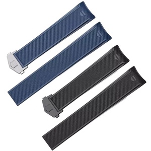Bracelet de montre en silicone de luxe, 22mm, noir, bleu marine, pour Aquaracer <span class=keywords><strong>Carrera</strong></span> <span class=keywords><strong>Tag</strong></span> Heuer Formula 1 - Product Image 1