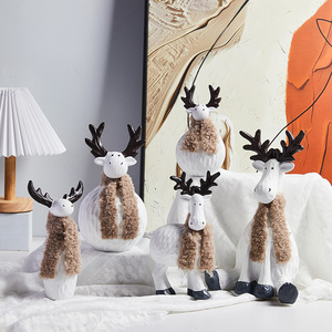 Ornamento in resina di cartone animato regalo di Natale soggiorno TV Cabinet decorazione per la casa artigianato decorazione del nuovo anno - Product Image 1