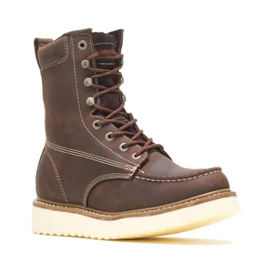 Bottes de travail Goodyear de 8 pouces pour hommes Semelle extérieure en <span class=keywords><strong>mousse</strong></span> de caoutchouc compensée en cuir véritable de haute qualité pour la construction - Product Image 2