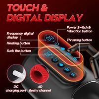 LCD Automatischer Saug-Masturbator für Männer mit 9 Stoß- und Vibrationsmodi, Heizfunktion, Pussy-Penispumpe, Masturbationsbecher, Sexspielzeug