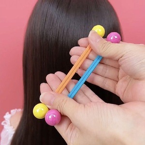 <span class=keywords><strong>JIRIS</strong></span> lindo soporte para coletas al por mayor colorido elástico Bobble bolas lazos para el cabello para niñas Niños Accesorios de estilo de tela dulce - Product Image 3