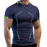 Summer Bodybuilding Sport Top Hommes Quick Dry Fitness Gym t Shirt Short Sleeve Training Tee Compression Running Tshirt Sportswear