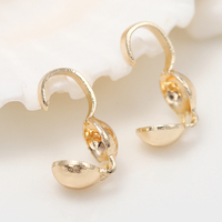 Boucle en plaqué or 14K pour la fabrication de bracelets et colliers, vente en gros d'usine, 10 pièces