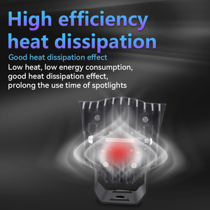 LELANPU Lámpara LED para Auto 12V Todoterreno, <span class=keywords><strong>Mini</strong></span>, Blanca, Amarilla, Roja, con Flash, 12W, Proyector LED para Motocicleta, 2 Lentes, Luz de Trabajo - Product Image 3