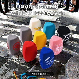 <b>Wireless</b> Noise Cancelling Metal Handheld Condenser <b>Microphone</b> Windshield Foam Cover for TV Use - Product Image 2