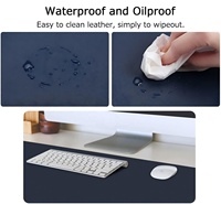 Alfombrilla de Escritorio Grande de Cuero PU Personalizada para Teclado y Ratón, con Impresión Personalizada