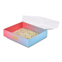 Boîtes en papier rigide de luxe en gros avec couvercle transparent et dorure à chaud pour l'emballage de kits de maquillage