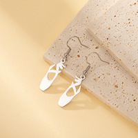 Ballerine Pointe Chaussure Boucles D'oreilles pour Femmes Fille En Acier Inoxydable À La Mode Creative Ballet Danseur Bijoux Sport Graduation Cadeau