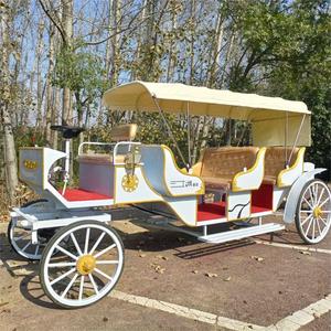 Parc d'attractions, remorque pour chevaux de mariage, transport spécial pour mariage, chariots tirés par des chevaux royaux, chariot électrique - Product Image 3